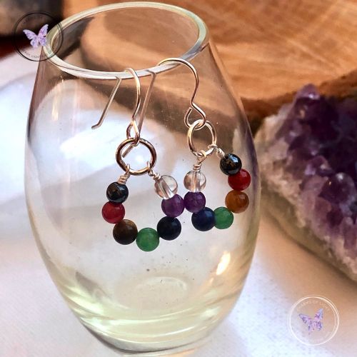 Chakra Hoop Earrings